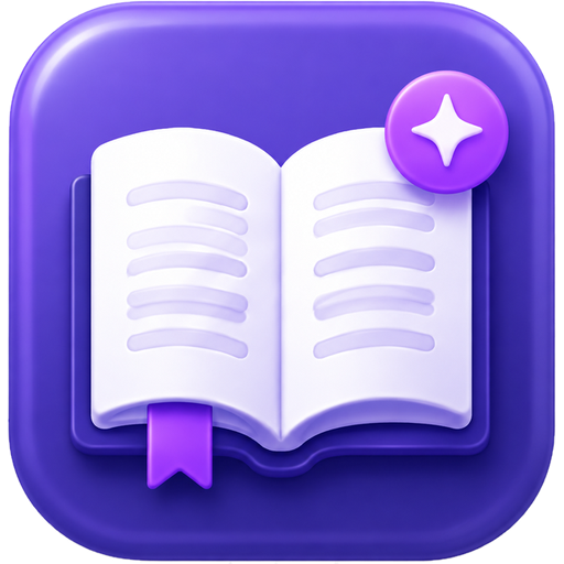 AI story generator app icon