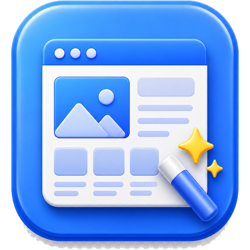 AI website builder app icon